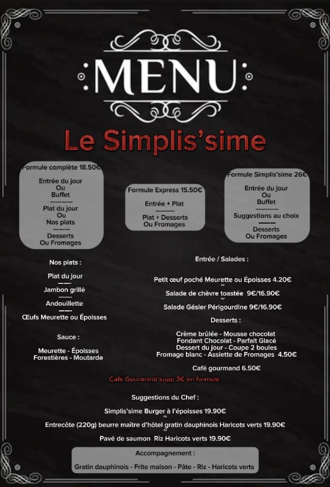 Le Simplissime - Menu Image 1